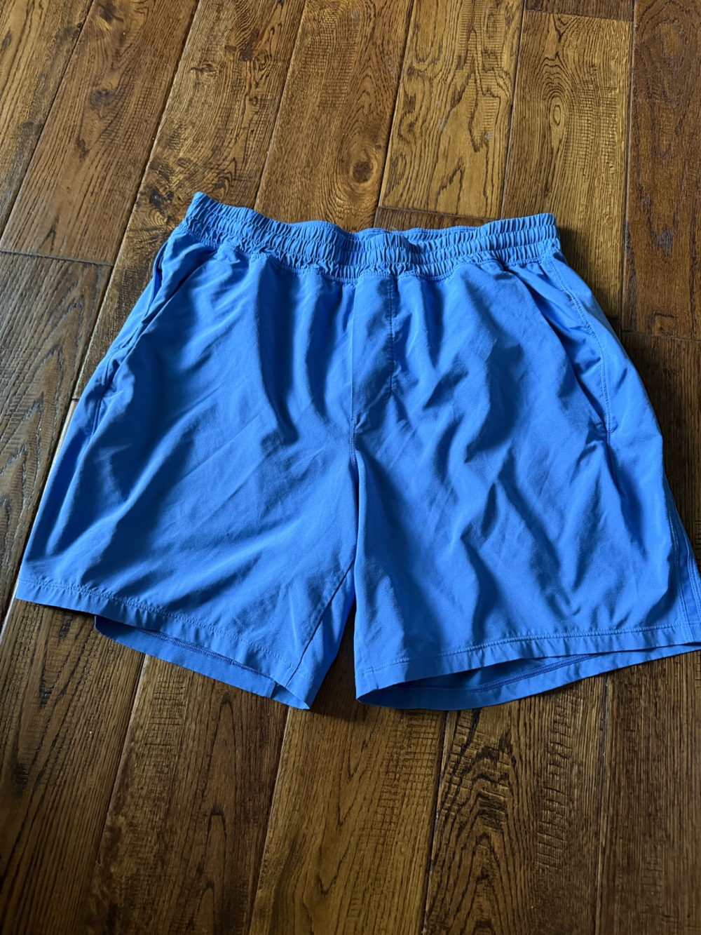 lululemon athletica Men's Pace Breaker Linerless Shorts - Blue Nile Size L - Picture 2 of 5